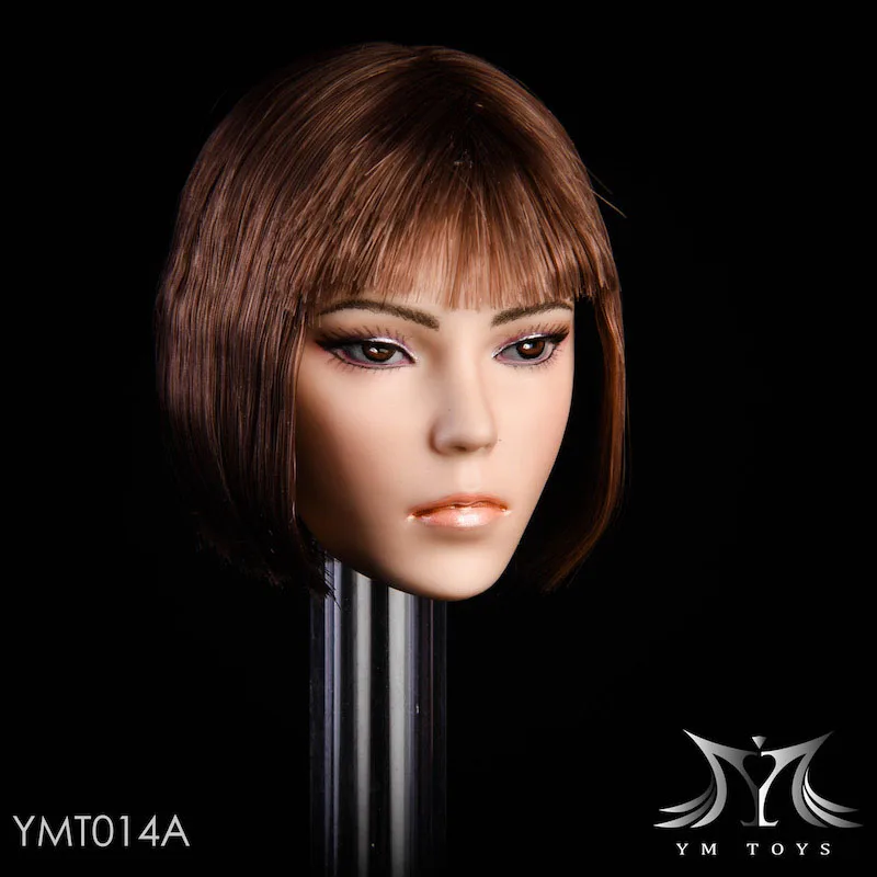 

1/6 YMTOYS YMT014 Female Head Sculpt Female Soldier Head Carving Model Fit 12'' Action Figure Body