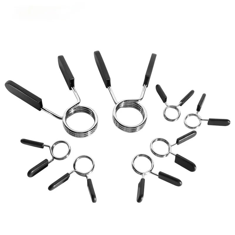 

2pcs Dumbbell bar bell reed Ordinary rod special spring clip steel bold material buckle 25MM