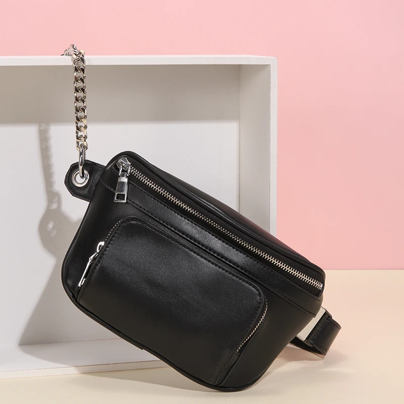 Женская поясная сумка MABULA модная кожаная для путешествий Спортивная нагрудная