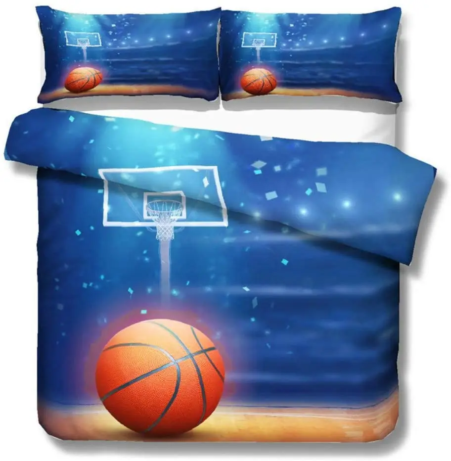 

3D Bedding Set Kids Basketball Full King Size Duvet Cover Set Pillowcase Bedlinen Basketball Bedclothes Twin Queen Quilt Cover