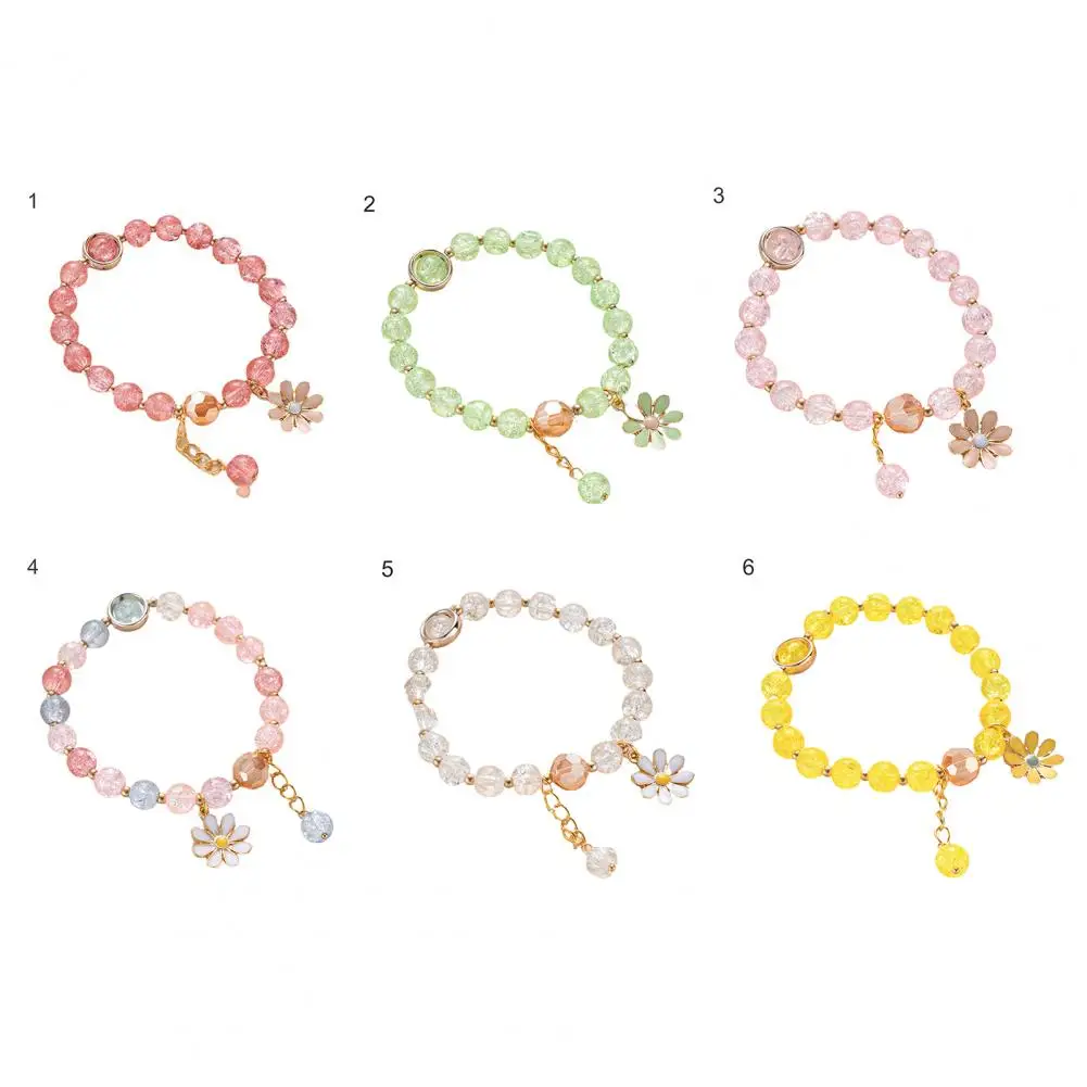 

50%HOT Bracelet Faux Crystal Exquisite Women Attractive Sunflower Bracelet for Gift