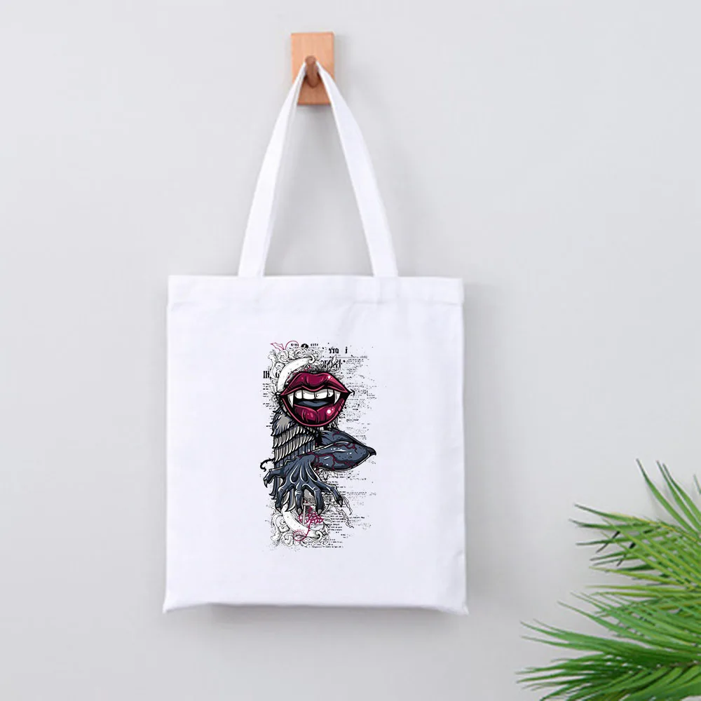 

Unisex High Capacity Individuality Shopper Bag Reusable Eco Friendly Casual Storage Organizer Outdoor Travel Canvas Shoulder Bag