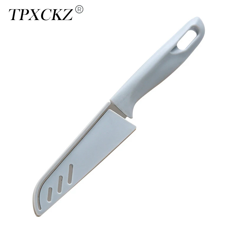 

TPXCKz Kitchen Knife with Sheath Covers Stainless Steel Fruit Vegetable Paring Knife Slicer Meat Cleaver Cutter Outdoor Supplies