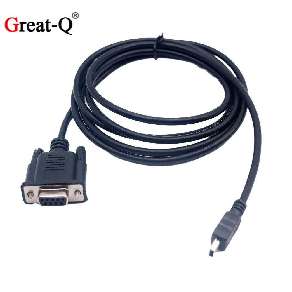 Последовательный Кабель-адаптер конвертер RS232 DB9 мама-мини USB 2 0 A папа 6 футов -