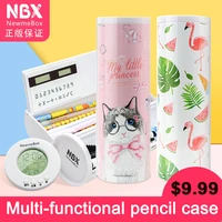 cute cartoon school pencil cases multi function cylindrical kawaii creative newmebox stationery for teenage girls gift for boys
