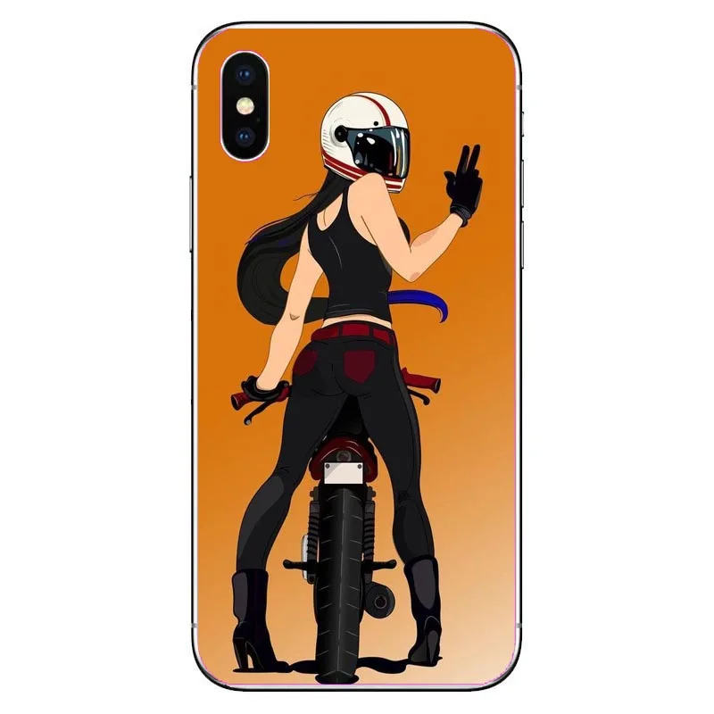 Soft TPU Silicon Phone Cases Retro Moto Cross Motorcycle Sports Cover for iPhoneXS Max XR 8 7 6 6S Plus X 5S Shell Coque Funda | Мобильные