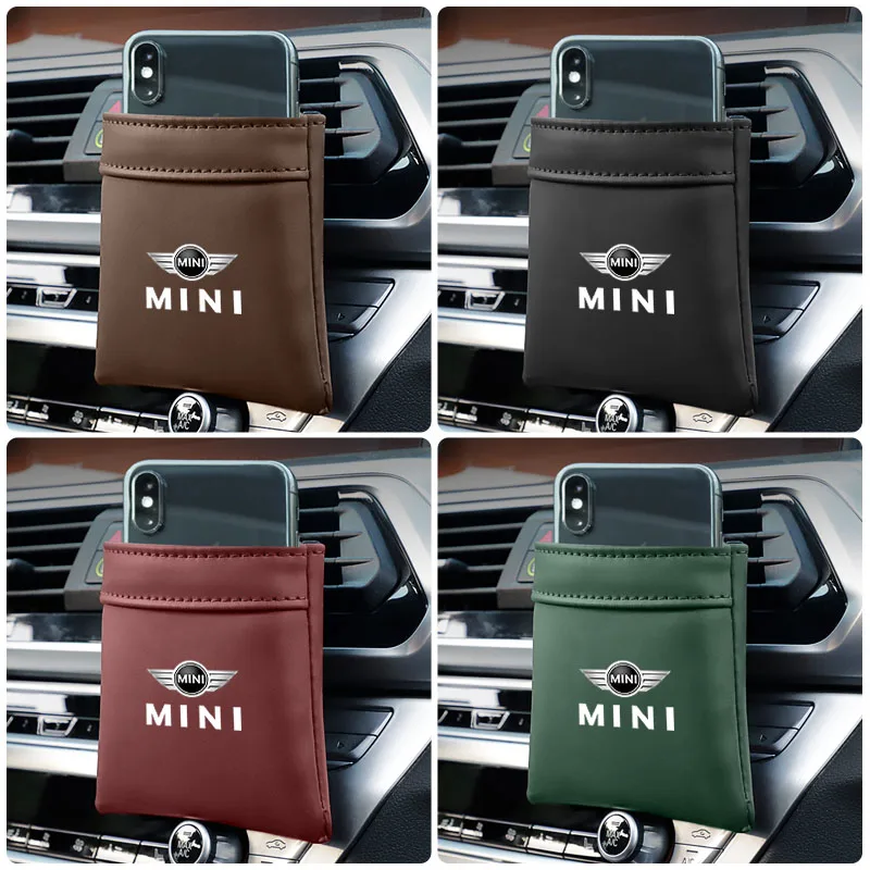 Автомобильная кожаная сумка для хранения подвесная коробка на вентиляционное