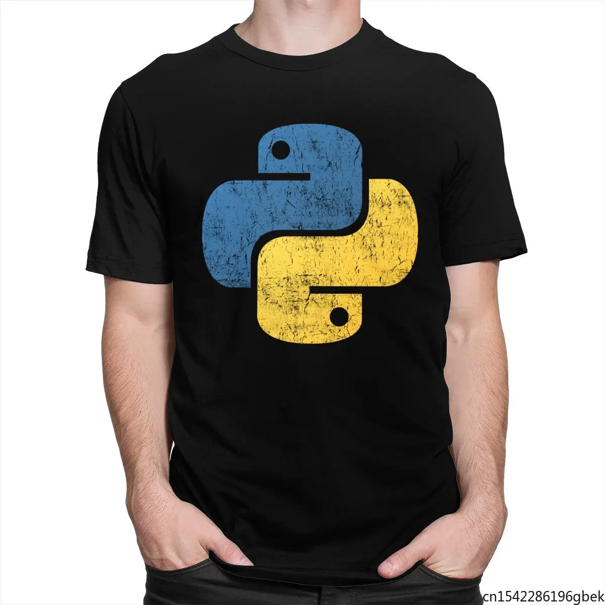

Винтажная забавная Мужская футболка питона