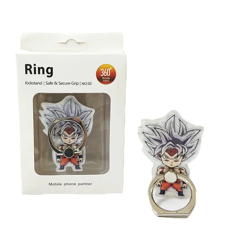 dragon ball super broly ultra instinct goku phone ring vegeta gogeta mobile phone ring 360 degree smart holder stand free global shipping