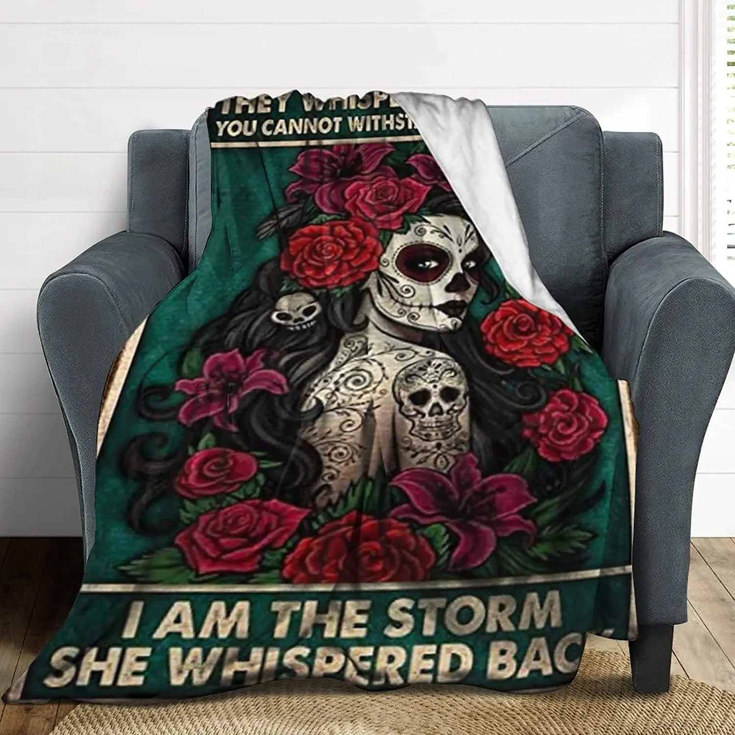 

and She Lived Happily Ever After Girls Sofa Blanket Lightweight Travel Blanket, Soft Extra Soft Cozy Warm Throw Blankets Gifts