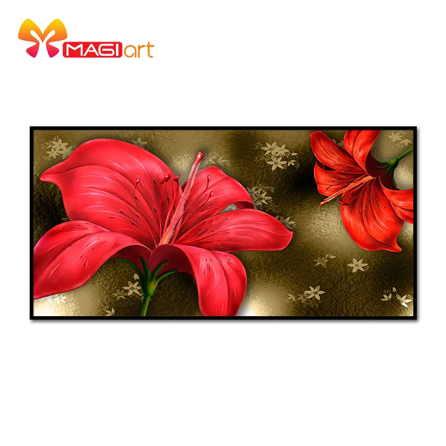 вышивка крестом наборы рукоделие наборы для рукоделия 11CT водорастворимые холщовые узоры 14CT Mordern стиль Рододендрон simsii-NCMF164