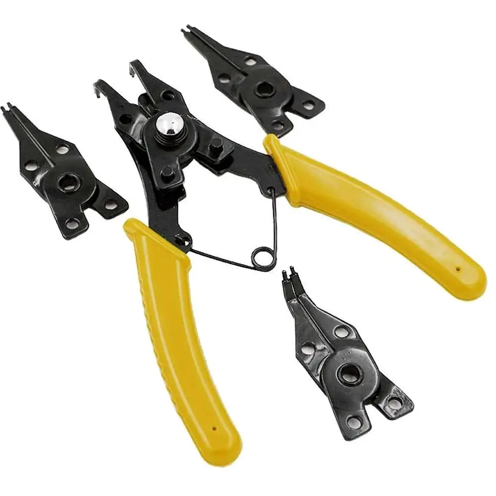 

4 In 1 Snap Ring Pliers Plier Set Circlip Combination Retaining Clip Gadget Dropshipping Puller Springs Multitool Pliers Tool