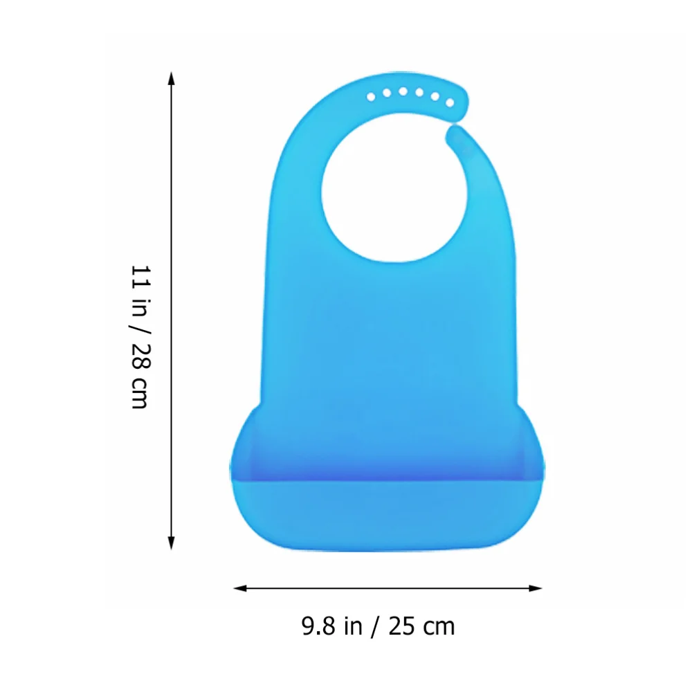 

1Pc Waterproof Adult Bib Waterproof Clothing Protector Elder Patient Bib (Blue)