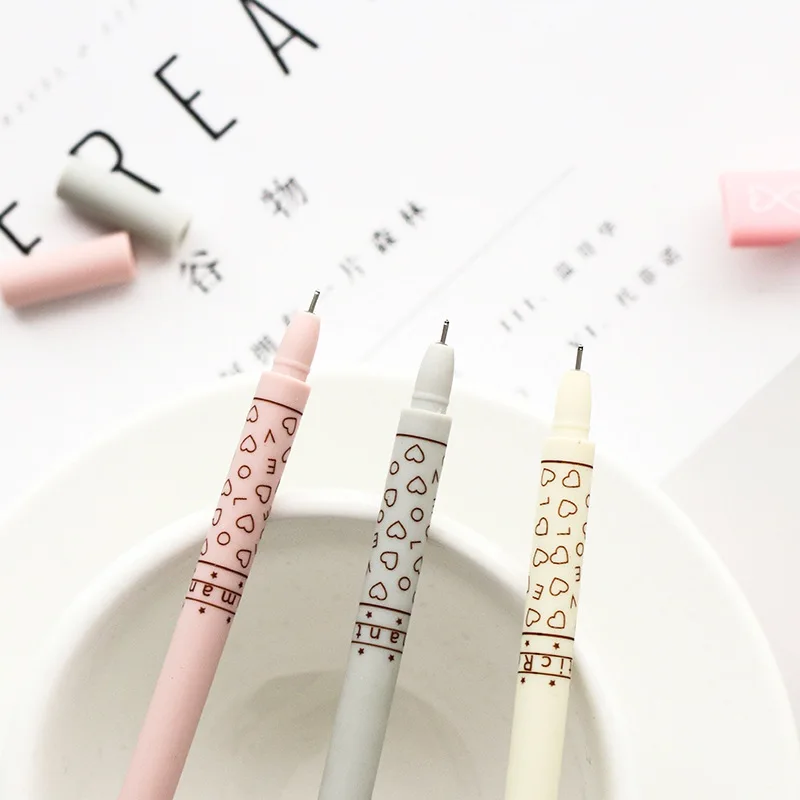 2 шт. новая симпатичная простая гелевая ручка для влюбленных письменные