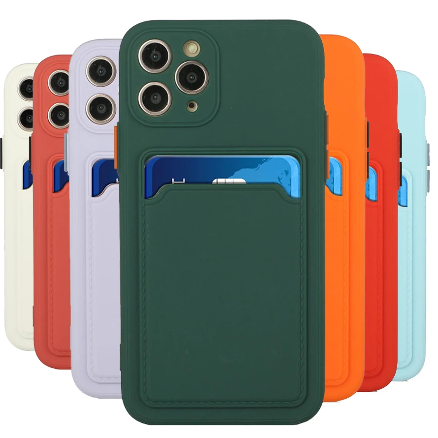 

Luxury Card Case For Iphone 11 Pro Max XS XR Bumper Armor Shell Iphone XS X 7 8 Plus Back Cover for Iphone 11 Phone Cases