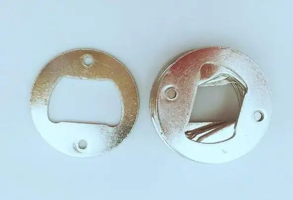 20 штук Нержавеющая сталь открывалка для бутылок часть с потайной отверстия