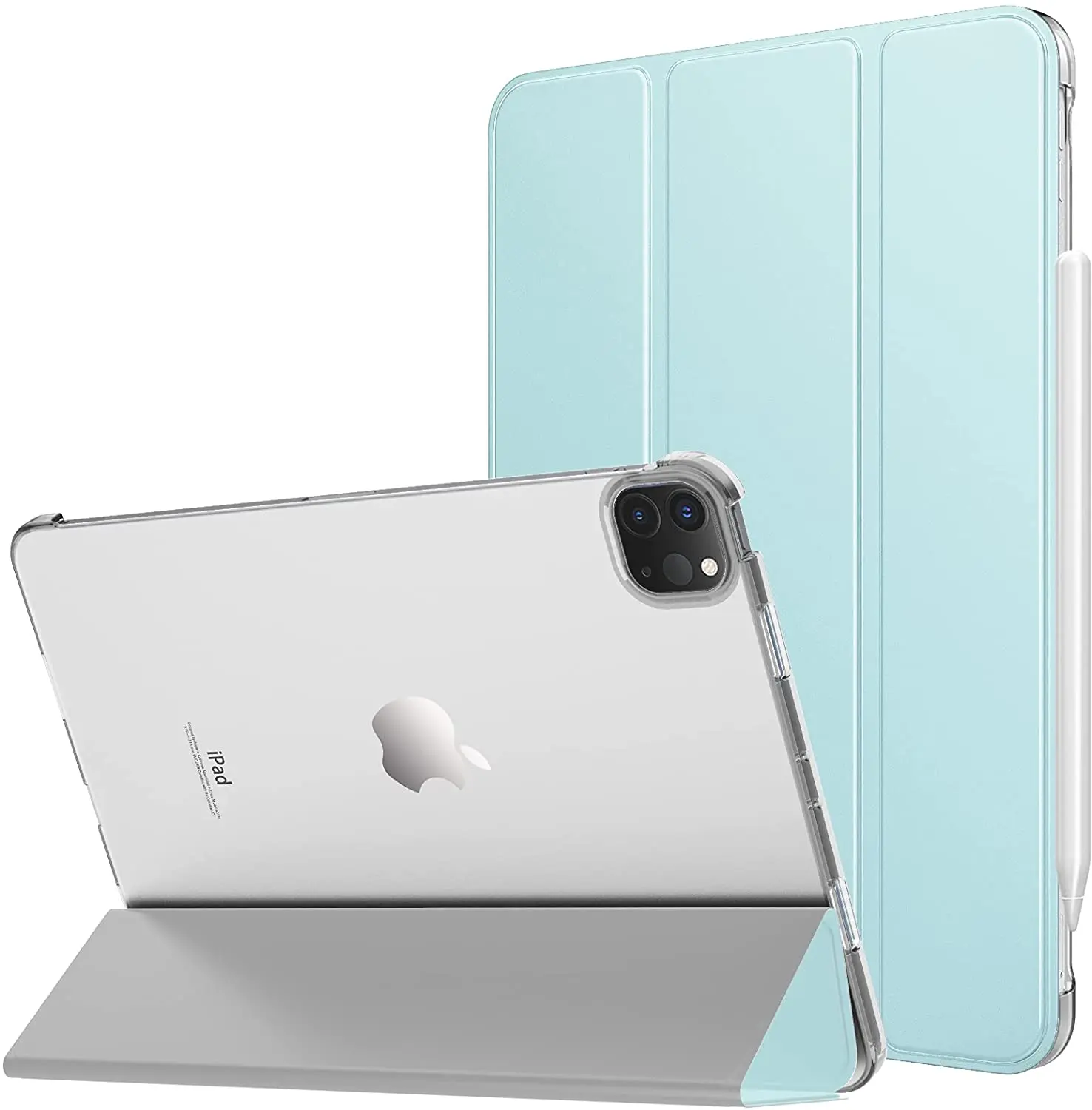 

Чехол MoKo подходит для iPad Pro 11 3-го поколения 2021, [поддержка зарядки Apple Pencil] тонкий легкий полупрозрачный защитный чехол