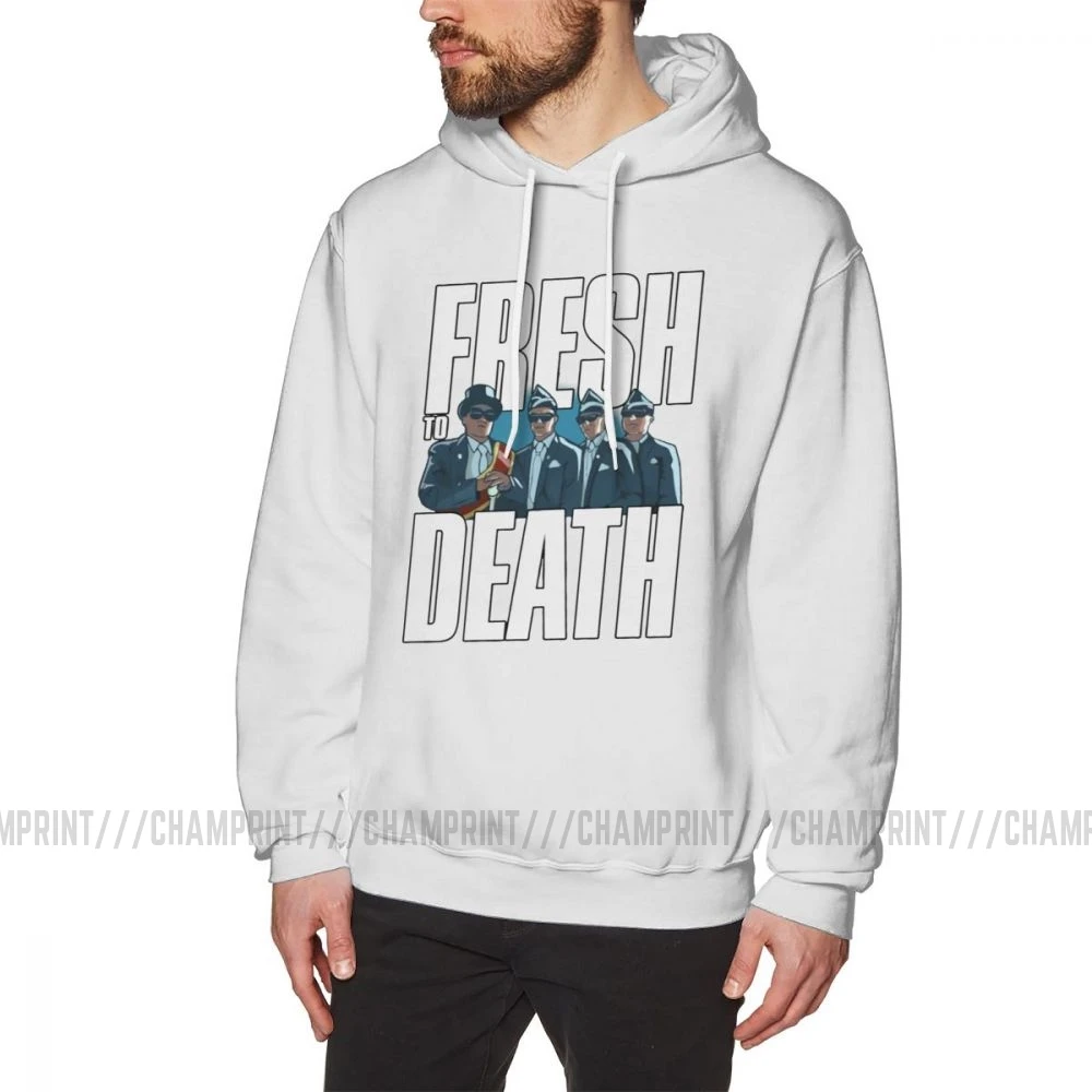 

Men's Hooded Sweatshirts Fresh To Death Coffin Dance Cotton High Quality Leisure Hoodie Funeral Dance With Casket Hoodie Shirt