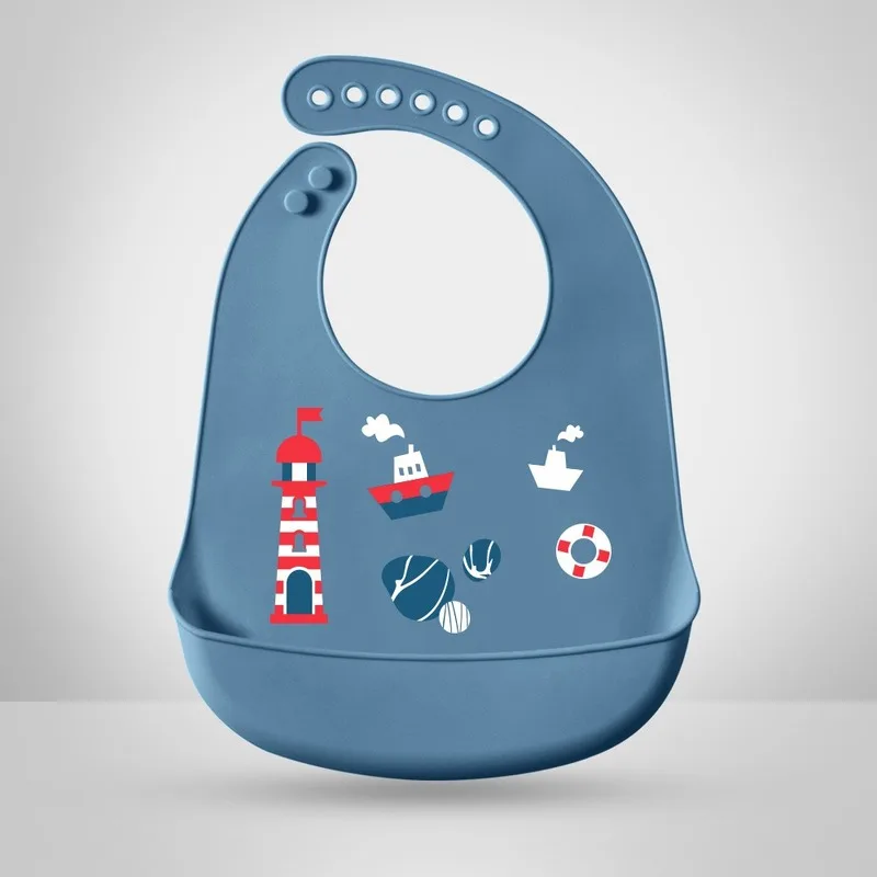 

Waterproof Baby Bibs Feeding Baby Newborn Cartoon Aprons Adjustable Baby Bibs Burp Cloths Bandana Bibs Baby Stuff Silicone Bibs