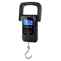 digital hanging luggage scale 110lb50kg outdoor portable handheld high precision electronic scale with lcd display ruller tape