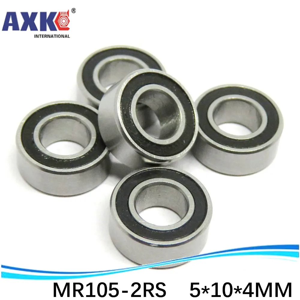 Бесплатная доставка Высокое качество 10 шт MR105 2RS ABEC 5 5*10*4 мм Миниатюрные