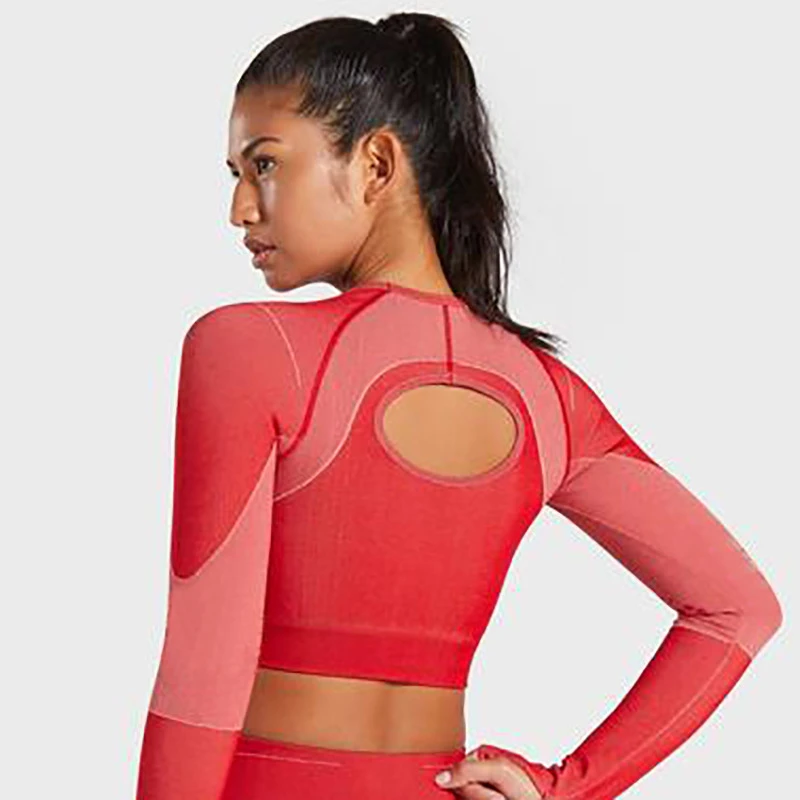 

Women Energy Seamless set Fitness Running Yoga sets High Waist Seamless sets Gym Girl Push Up Leggins Workout Pants Shirts top