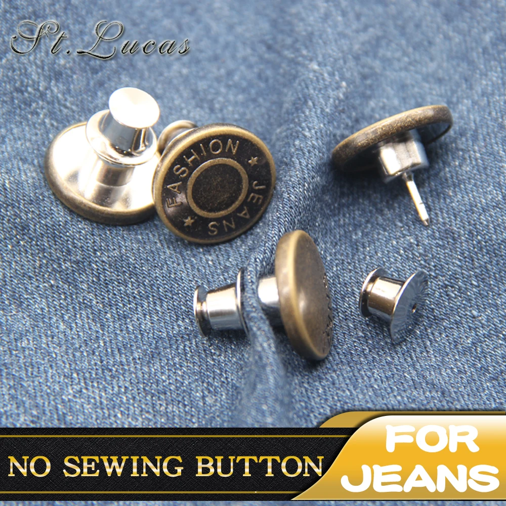 2 шт./лот джинсы на пуговицах идеально подходят для любых джинсовых брюк повышают