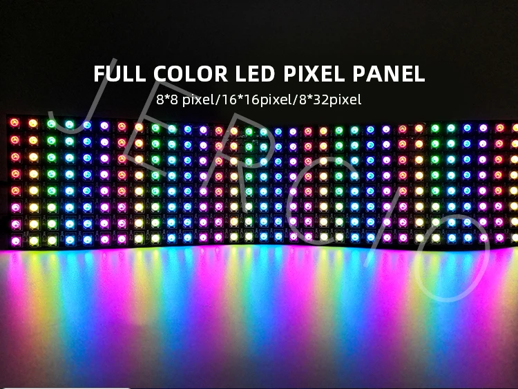 JERCIO 8X8 сменный ЖК-экран панель WS2812B SK6812 RGB DC5v SK6812 микросхема цифровой светодиодный программируемый индивидуально адресуемый