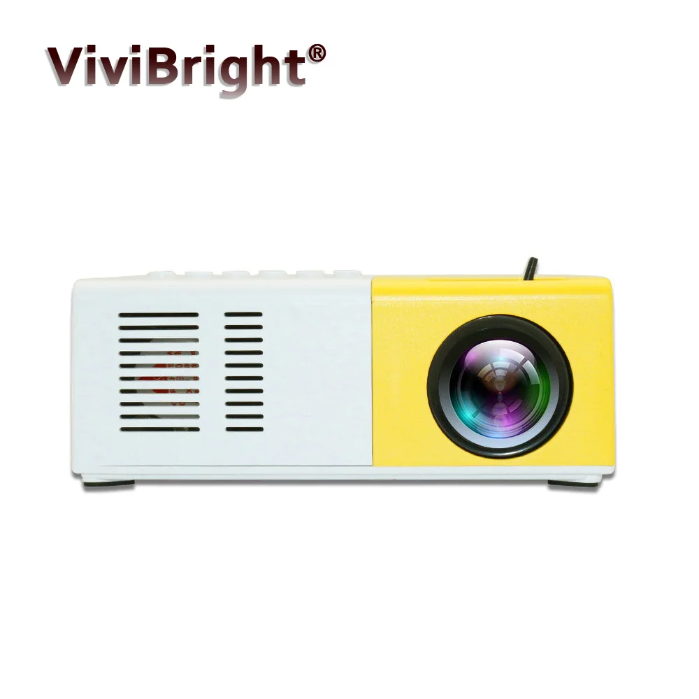 ViviBright мини проектор J9 1080P полный высокого разрешения для домашнего кинотеатра