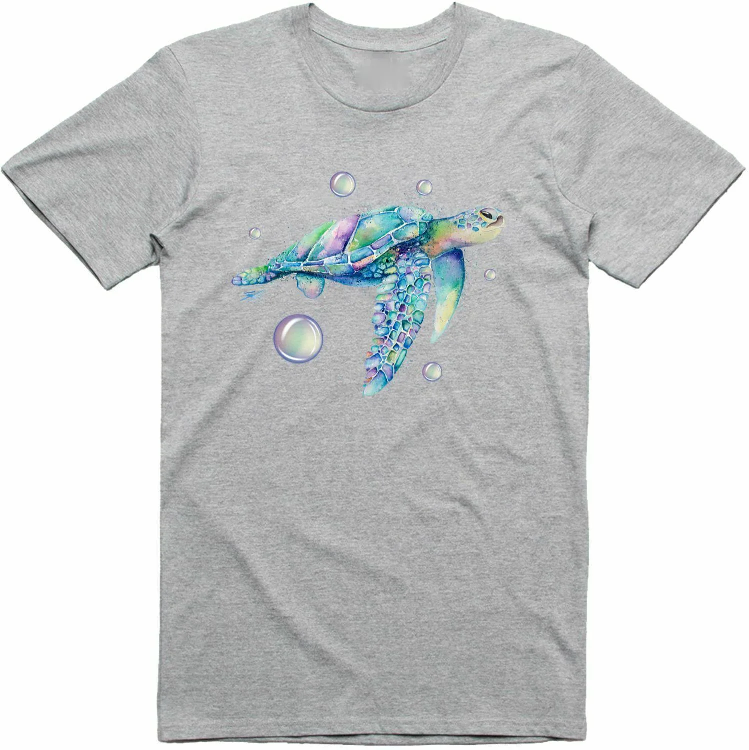 

Psychedelic Turtle Nature Print 100% Cotton Regular Fit T Shirt