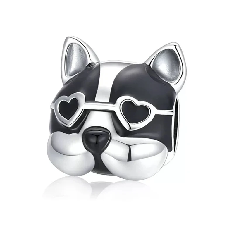 Бусины-подвески с изображением животных совы кота мыши лисы медведя лошади