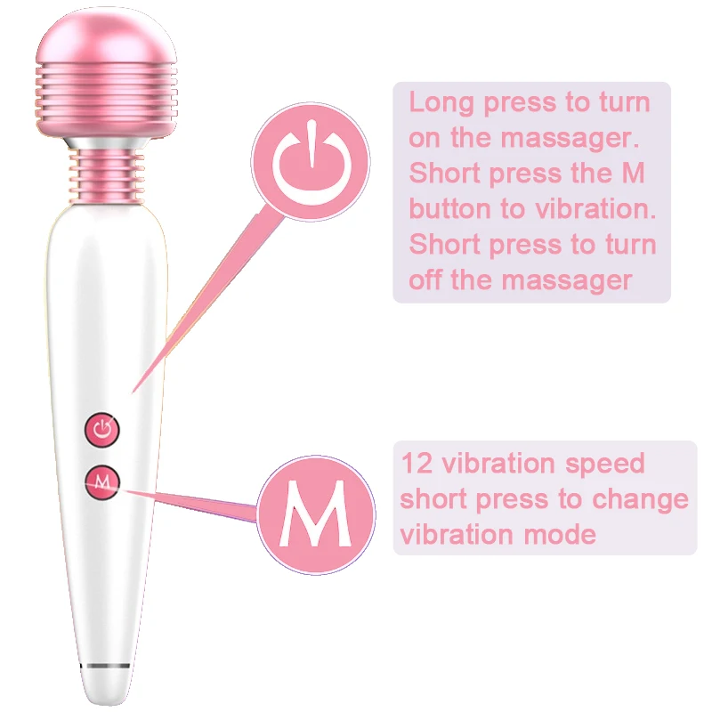 19X3.5cm 6 скоростей USB заряжаемые вибраторы для женщин G Spot массажер секс игрушки