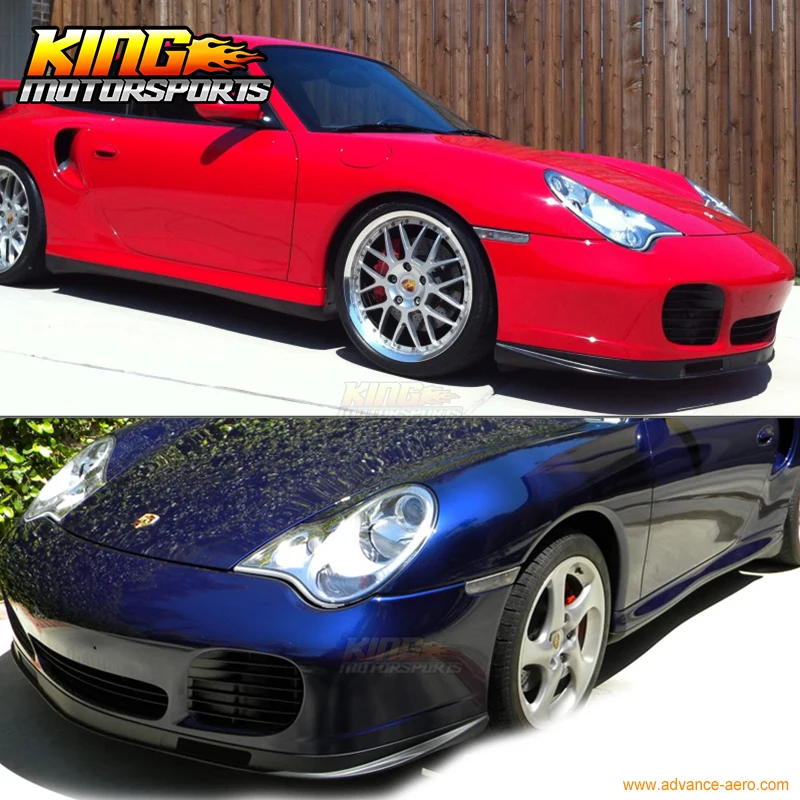 Подходит для 2001 2002 03 04 2005 Porsche 996 911 Coupe Turbo Carrera передний бампер спойлер Bodykit Global