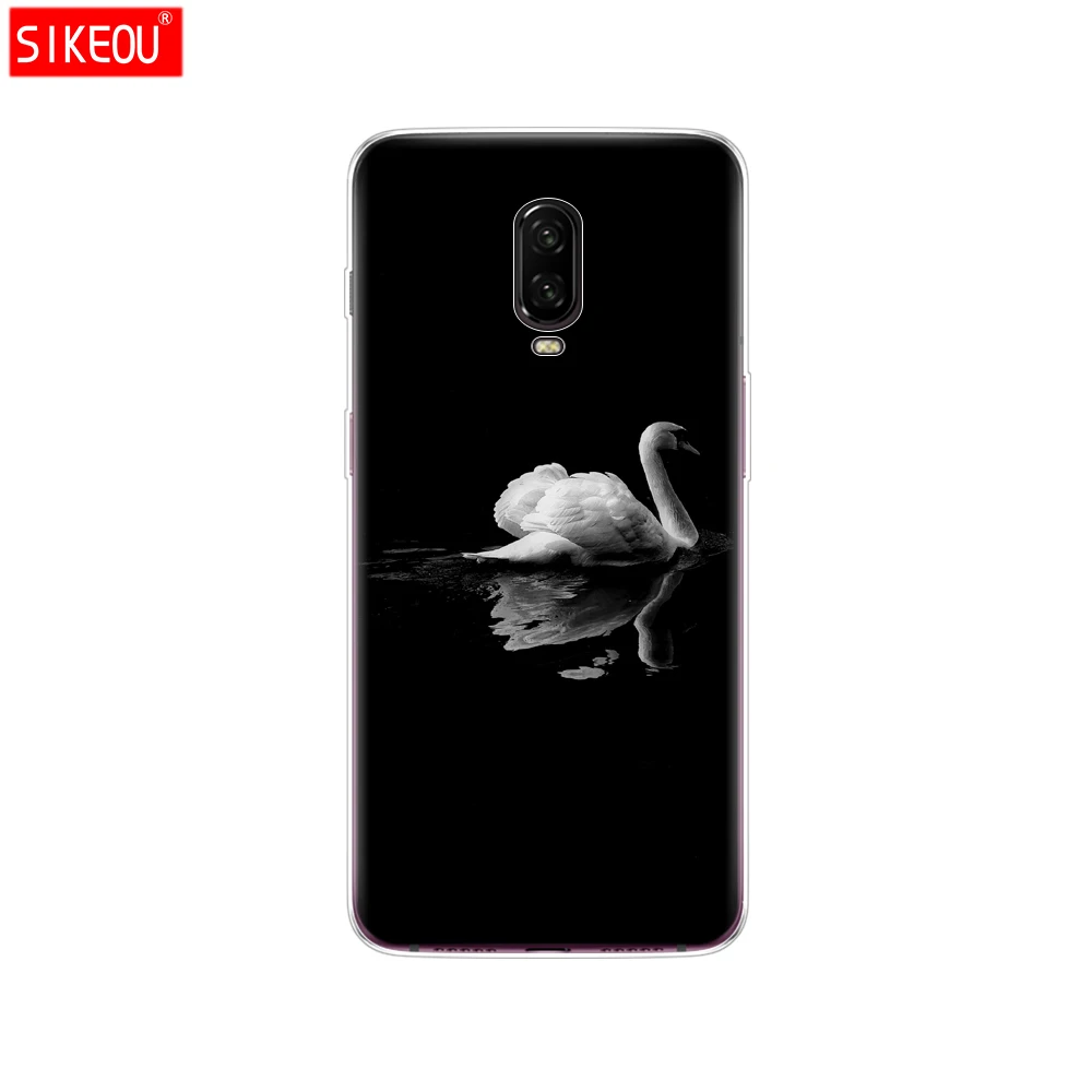 Силиконовый чехол для oneplus 6 t 1 + Чехол Coque one plus T copas etui Бампер Силиконовые черные