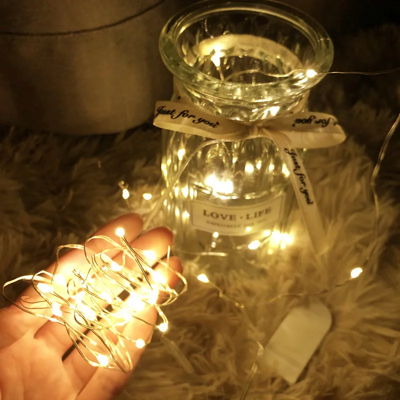 Рождественсветильник гирлянда светодиодная с питанием от батарейки