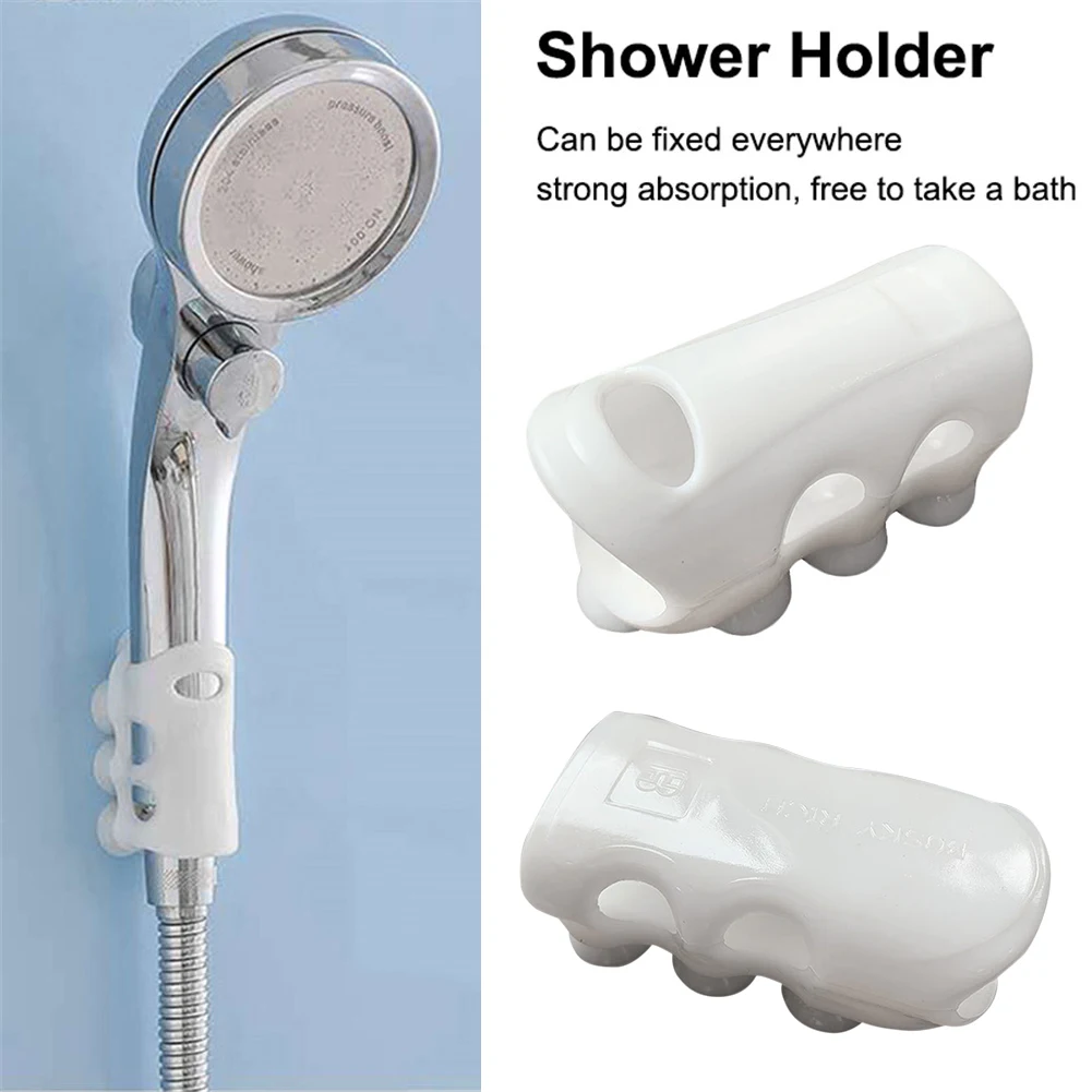 

Shower Head Holder Reusable Durable Suction Cup Shower Bracket Mount Bathroom Wall Rack Stand for Bathroom Accessories