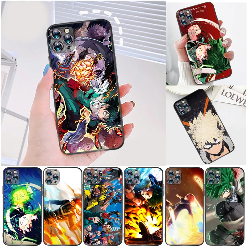 

My Hero Academia Tomura Boku Dabi Shigaraki Bakugou Katsuki Todoroki Shouto Phone Case For iPhone 6 6S 6Plus 7 8 Plus Funda