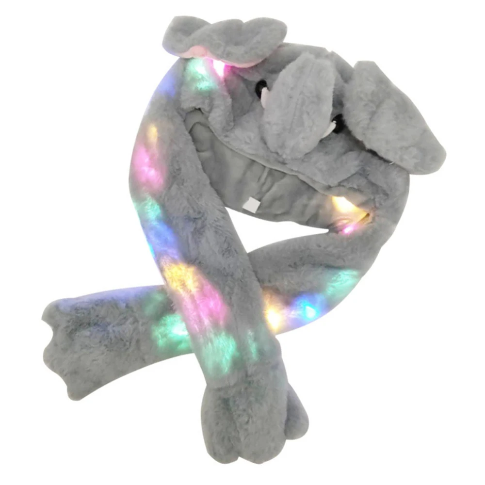 Новый милый коралловый флис Хэллоуин Рождество Пасхальный слон свет тела плюш