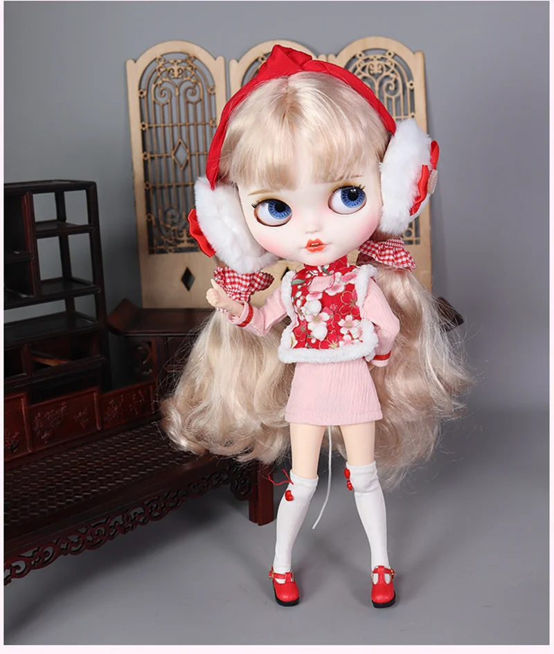 Makeup With Clothes Wig Hands Full Set Fashion Cute Big Head Anime Doll Girl Gift