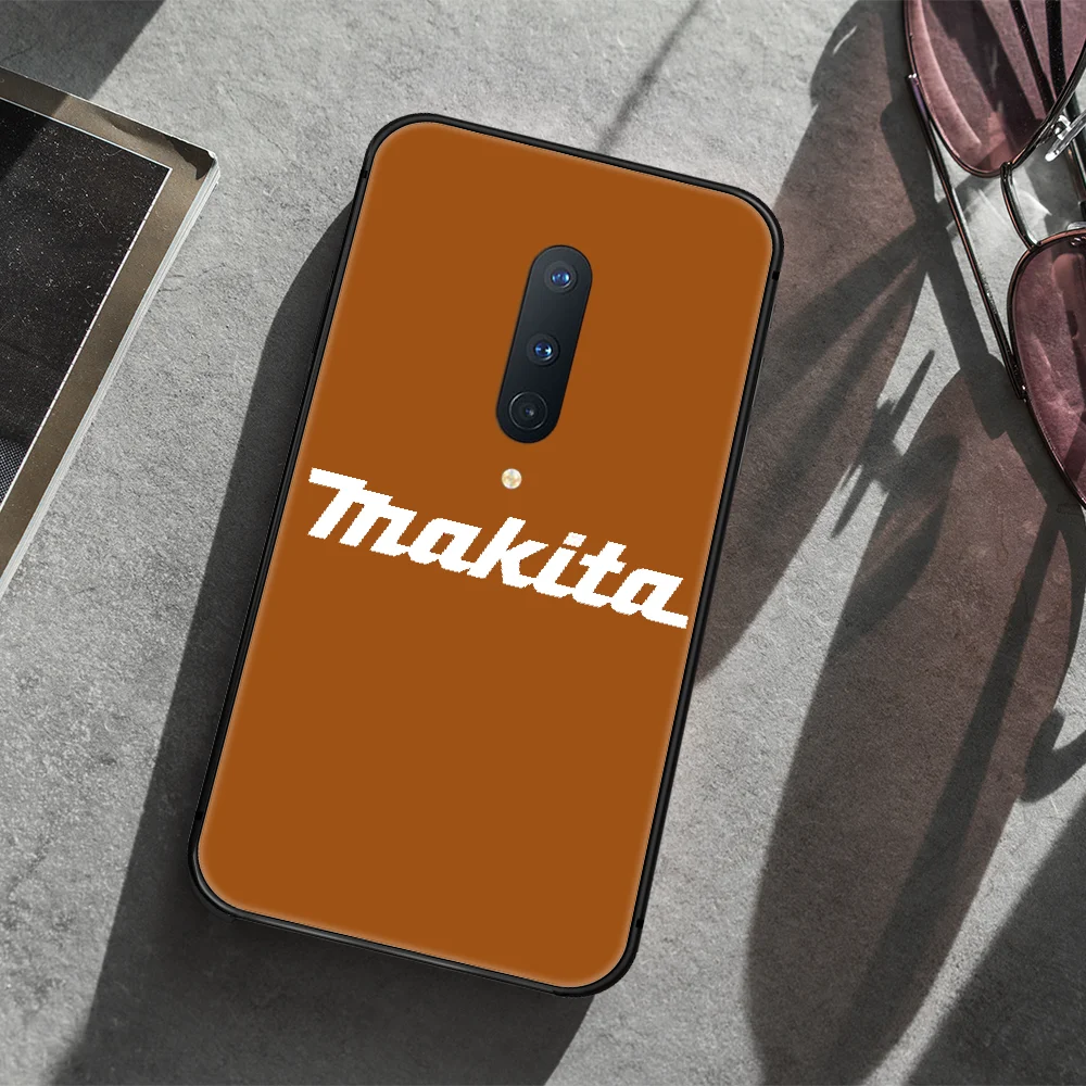

Makita brand Phone Case Cover Hull For 1+ Oneplus 5T 6 6T 7 7T 8 8T Pro black Hoesjes Soft Cell Painting Shell Luxury Prime Tpu