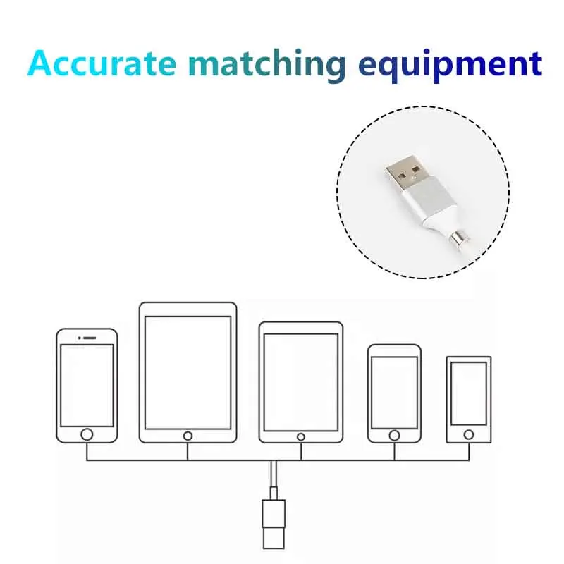 Тип C USB кабель для Samsung Huawei Xiaomi Магнитный присоска передачи данных зарядное