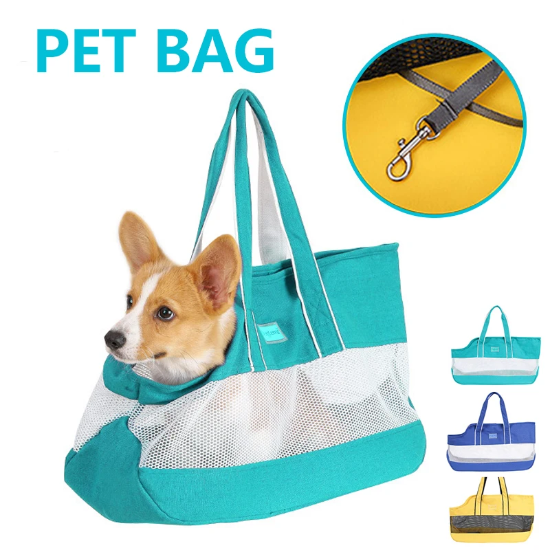 

Canvas Pet Dog Carrier Bag Large space Mesh Breathable Multi-functional design Cat Transport bags Dogs Handbag Cat Shoulder Bags