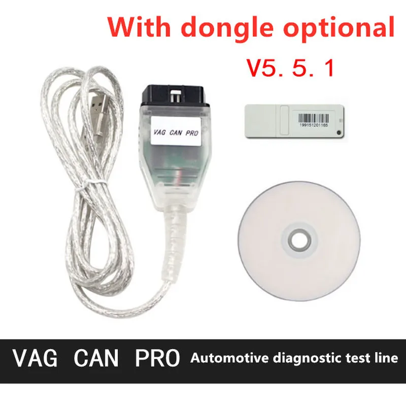 VAG CAN PRO BUS+UDS+K-line S.W Version 5.5.1 VCP Suitable For Audi Volkswagen Diagnostic Test Line |