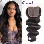 Crissel, волнистый парик на сетке спереди, 100% бразильские человеческие волосы, 4x1T часть, швейцарская кружевная застежка, средняя часть, Remy, натуральные волосы для наращивания