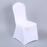 universal outdoor event chair cover lycra spandex white chair covers spandex banquet wedding decoration removeable