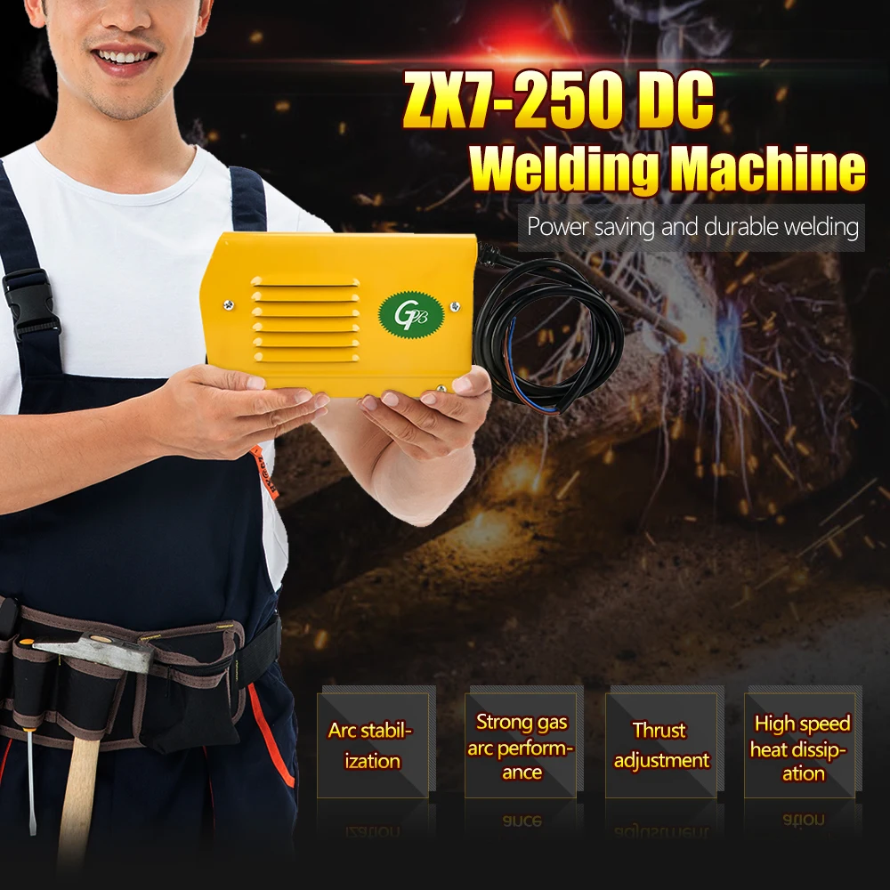 ZX7 250 220V Мини инверторный дуговой Электрический сварочный аппарат IGBT MMA/Arc/ZX7 для