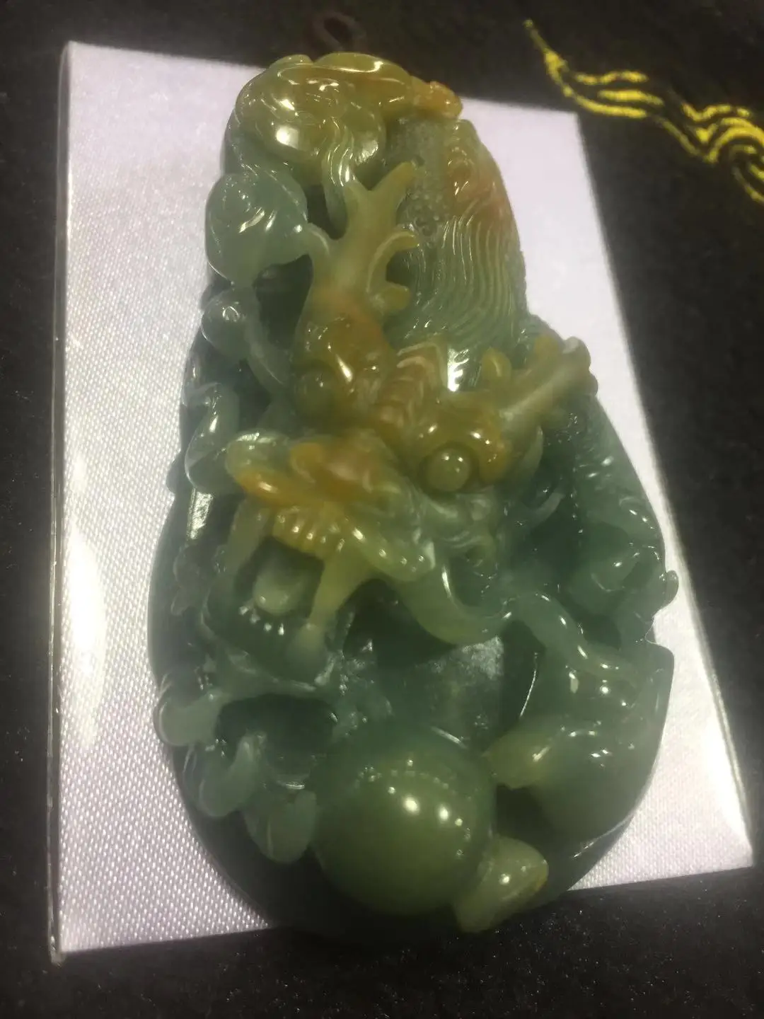 

Natural Myanmar A jade pendant hand carved dragon jade pendant jadeite jade necklaces men pendants jade jewelry