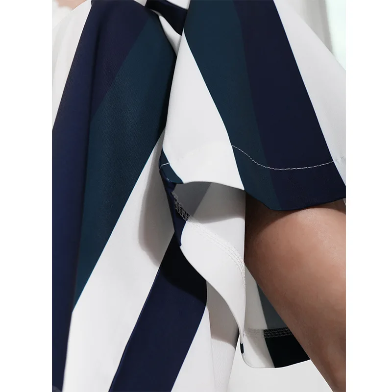 

SuperAen Summer 2021 New Fashion Casual Pants Loose Striped Wide-leg Pants Pants Contrast Color Light Chiffon Pants Women