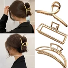 Заколка-пряжка для волос, 1 шт., металлическая заколка-краб