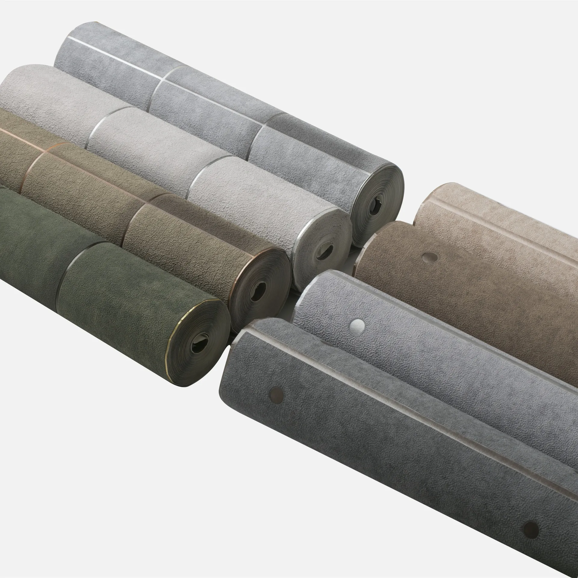 

3d stereo retro industrial style gray coffee color super thick deerskin velvet living room bedroom TV background wall paper